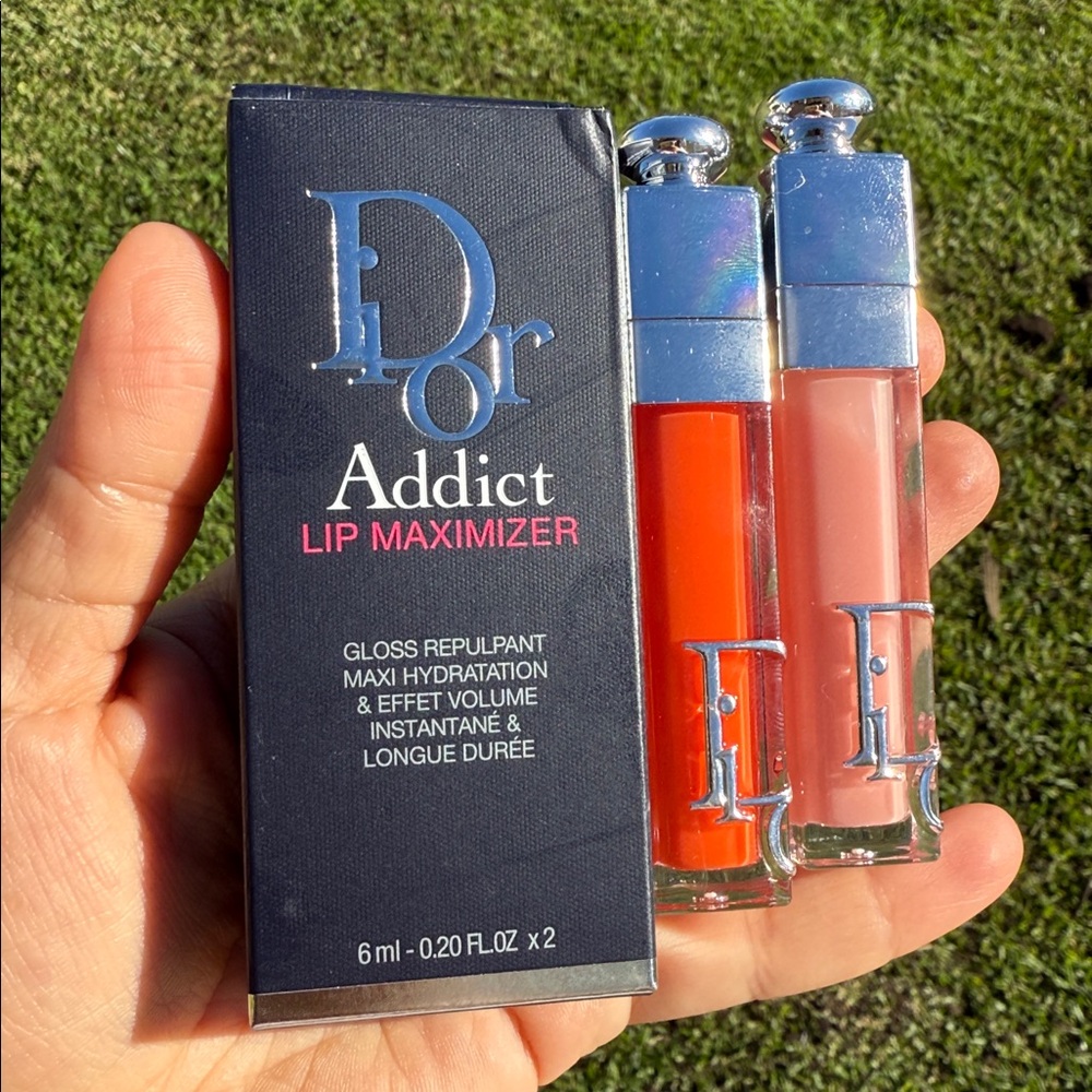 🌸New DIOR ADDICT 2 pcs Lip maximizer set 001 pink and 004 coral - Picture 4 of 6